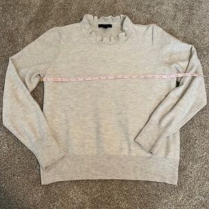 NWOT J. Crew Ruffle Neck Sweater M